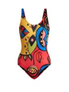 Matchesfashion.com Ellie Rassia - Baywatch Swimsuit - Womens - Multi
