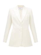 Matchesfashion.com Racil - Edward Single-breasted Grain-de-poudre Wool Jacket - Womens - Ivory