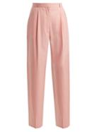 Matchesfashion.com The Row - Elin Tailored Wool Trousers - Womens - Pink
