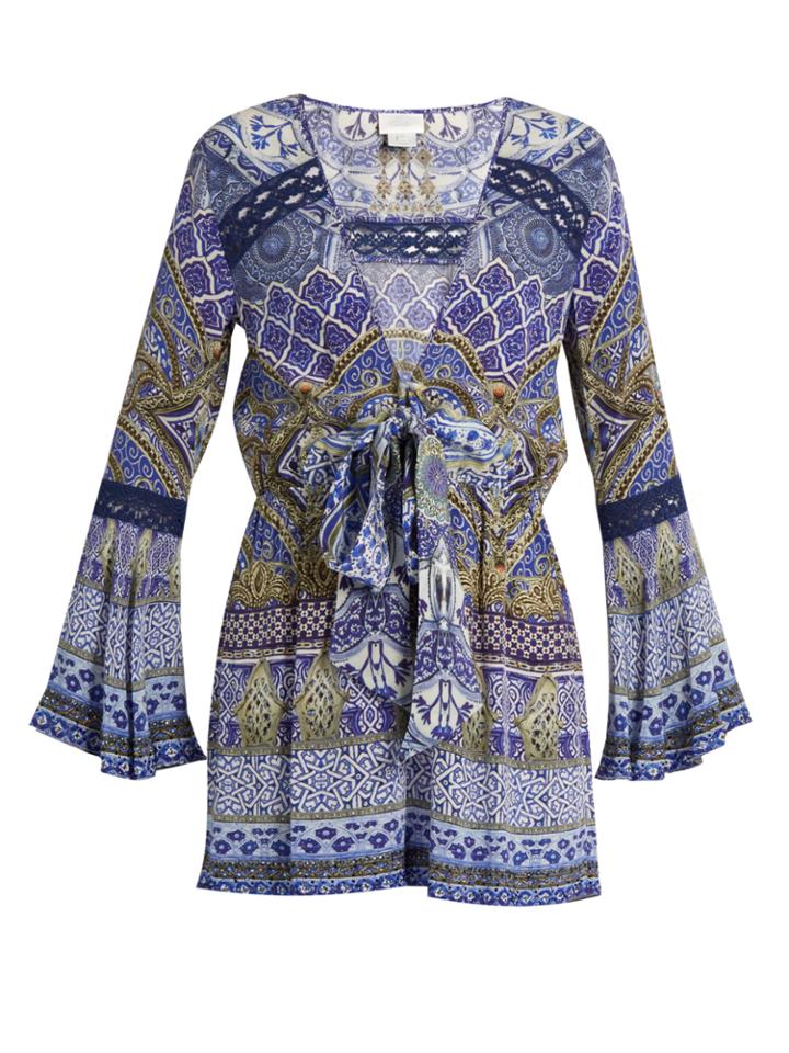 Camilla It Was All A Dream Embellished Silk Playsuit