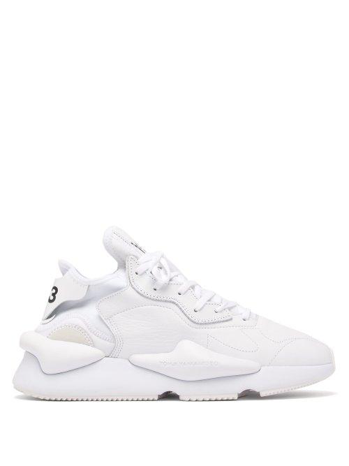 Matchesfashion.com Y-3 - Kaiwa Low Top Leather Trainers - Mens - White