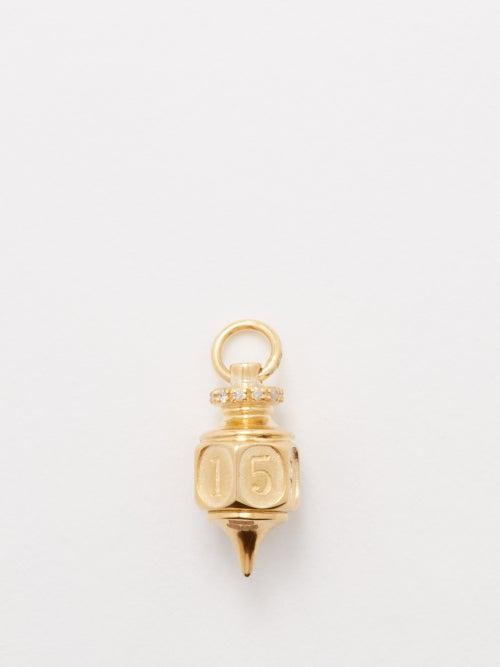 Pascale Monvoisin - Germain Diamond & 9kt Gold Charm - Womens - Yellow Gold
