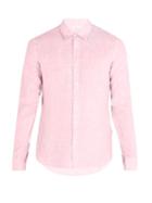 Matchesfashion.com Orlebar Brown - Morton Linen Shirt - Mens - Pink