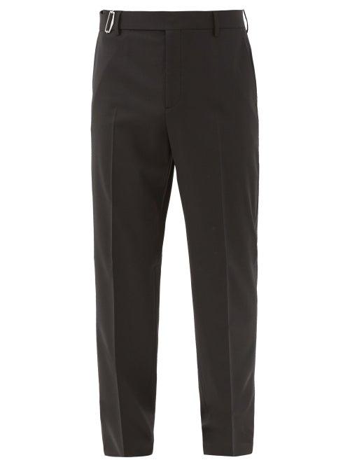 Matchesfashion.com Valentino Garavani - Belted Straight-leg Trousers - Mens - Black