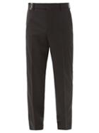 Matchesfashion.com Valentino Garavani - Belted Straight-leg Trousers - Mens - Black