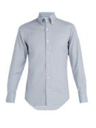 Matchesfashion.com Finamore 1925 - Cotton Flannel Shirt - Mens - Grey