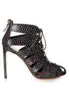 Francesco Russo Cutaway Snakeskin Ankle Boots