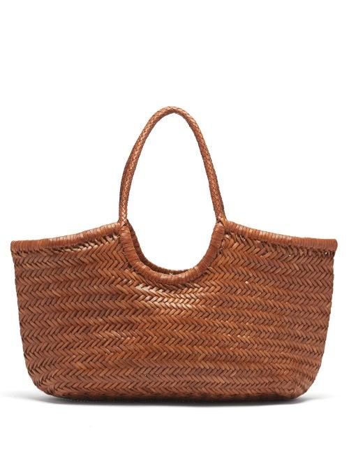 Matchesfashion.com Dragon Diffusion - Nantucket Large Woven-leather Tote Bag - Womens - Tan