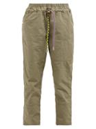 Matchesfashion.com Proenza Schouler Pswl - Straight Leg Cropped Cargo Trousers - Womens - Green