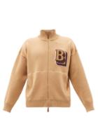 Burberry - Tatchell Logo-appliqu Merino Sweater - Mens - Camel