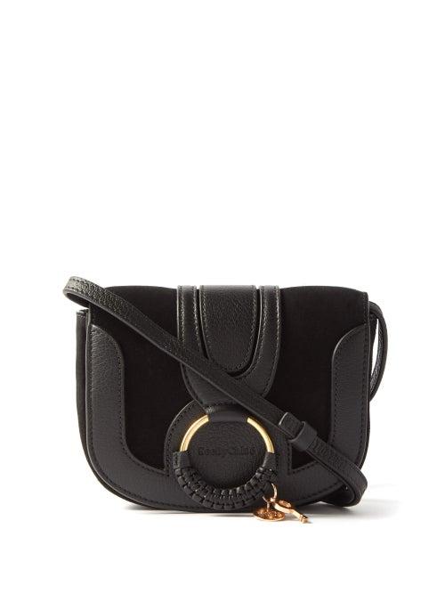 See By Chlo - Hana Mini Leather And Suede Cross-body Bag - Womens - Black