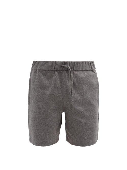 Matchesfashion.com A.p.c. - Francois Cotton-jersey Shorts - Mens - Grey