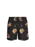 Dolce & Gabbana Rose-print Swim Shorts