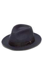 Matchesfashion.com Borsalino - Felt Fedora Hat - Mens - Blue