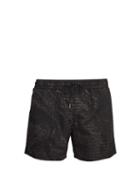 Matchesfashion.com Bottega Veneta - Intrecciato Print Swim Shorts - Mens - Black Multi