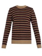 Matchesfashion.com A.p.c. - Directeur Jacquard Merino Wool Sweater - Mens - Beige Multi