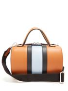 Marni Duffle Striped Leather Bag