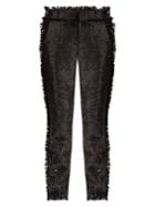 Msgm High-rise Sequin-embellished Trousers