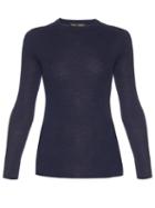 Matchesfashion.com Proenza Schouler - Open Back Long Sleeved Knit Sweater - Womens - Navy