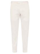Matchesfashion.com P. Johnson - Tailored Cotton Blend Trousers - Mens - White