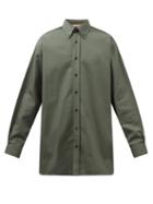 Acne Studios - Spartan Cotton-blend Twill Shirt - Mens - Grey