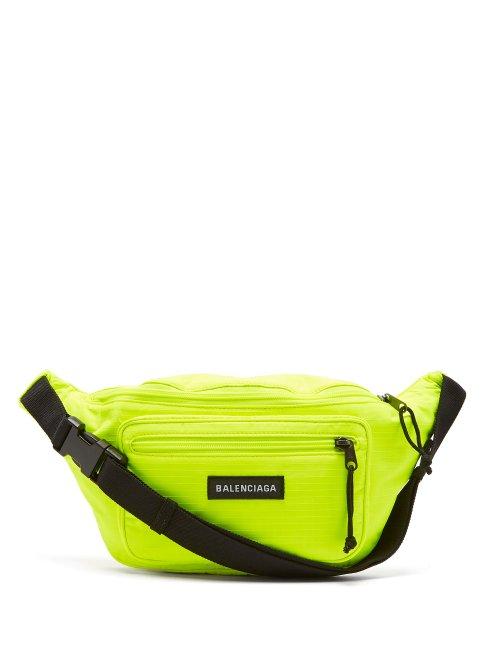 Matchesfashion.com Balenciaga - Logo Belt Bag - Mens - Green