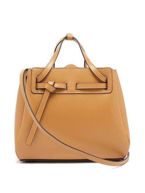 Matchesfashion.com Loewe - Lazo Mini Leather Tote Bag - Womens - Beige