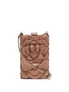 Matchesfashion.com Valentino Garavani - Atelier Mini Petal-effect Leather Shoulder Bag - Womens - Nude