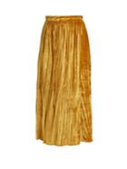 Masscob Gathered Velvet Wrap Skirt