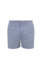 Matchesfashion.com Frescobol Carioca - Copacabana Printed Swim Shorts - Mens - Blue White