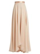 Lanvin Satin-waistband Silk-crepon Skirt