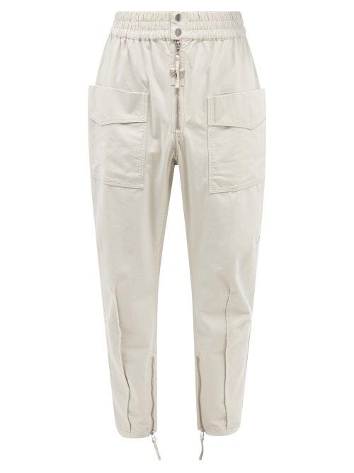 Isabel Marant - Tilsen Cotton-canvas Cargo Trousers - Mens - Cream