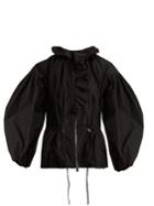 Giambattista Valli Ruffle-trimmed Drawstring-waist Taffeta Jacket