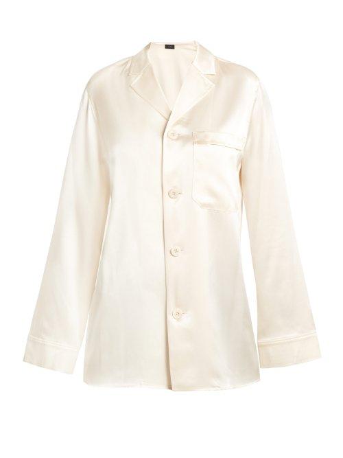 Matchesfashion.com Joseph - Rupert Pyjama Style Silk Shirt - Womens - Cream