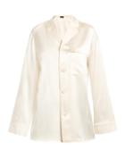 Matchesfashion.com Joseph - Rupert Pyjama Style Silk Shirt - Womens - Cream