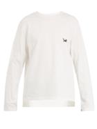 Calvin Klein 205w39nyc Logo-embroidered Long-sleeved Cotton T-shirt