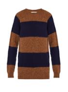 Officine Générale Crew-neck Striped Wool Sweater
