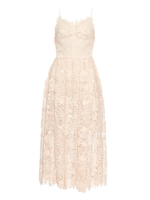 Maria Lucia Hohan Indonesia Floral-crochet Midi Dress