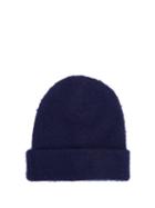 Matchesfashion.com Acne Studios - Pilled Wool Blend Beanie Hat - Mens - Navy