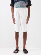 Delos - Lanzo Elasticated-waist Cotton-twill Shorts - Mens - White