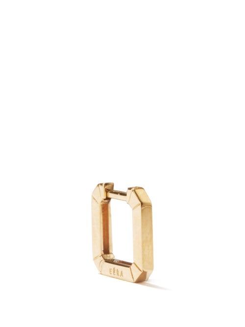 Era - Mini Link 18kt Gold Single Hoop Earring - Womens - Yellow Gold