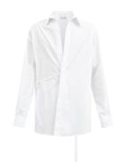 Matchesfashion.com Givenchy - Tied Cotton-poplin Shirt - Mens - White