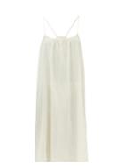 Matchesfashion.com Loup Charmant - Scoop Neck Cotton Poplin Slip Dress - Womens - Ivory