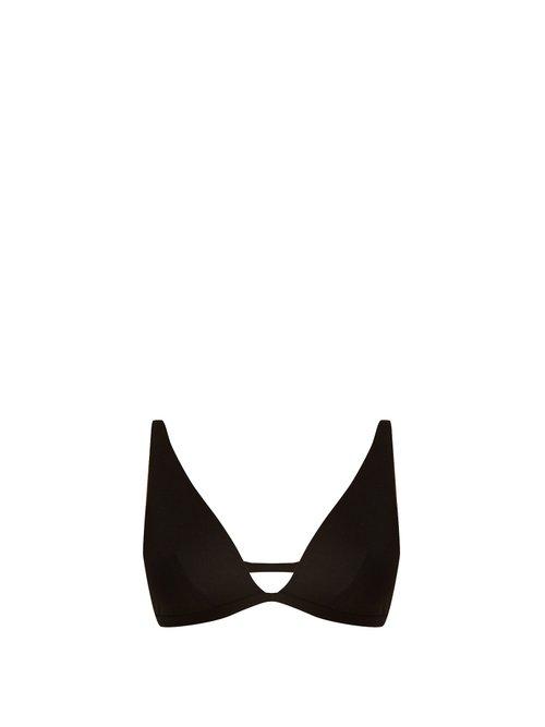 Matchesfashion.com Max Mara Beachwear - Rosari Bikini Top - Womens - Black