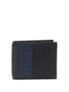 Bottega Veneta Tri-colour Intrecciato Bi-fold Leather Wallet
