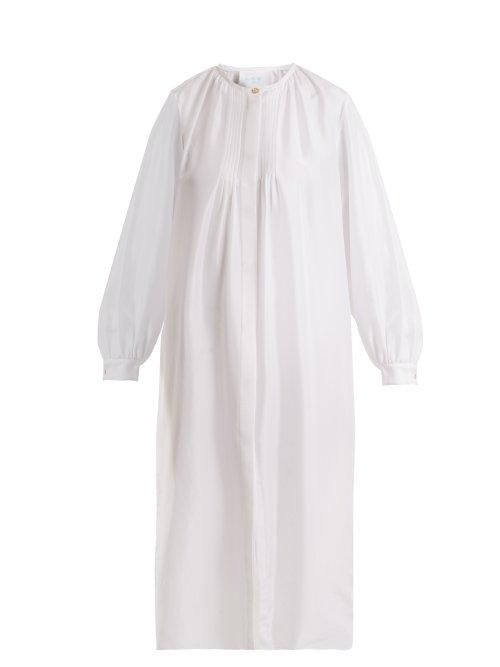 Matchesfashion.com Loup Charmant - Corona Silk Shirtdress - Womens - White