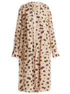 Matchesfashion.com Marni - Floral Print Crepe De Chine Silk Dress - Womens - Light Pink