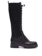 Matchesfashion.com Gianvito Rossi - Martis Lace-up Leather Knee-high Boots - Womens - Black