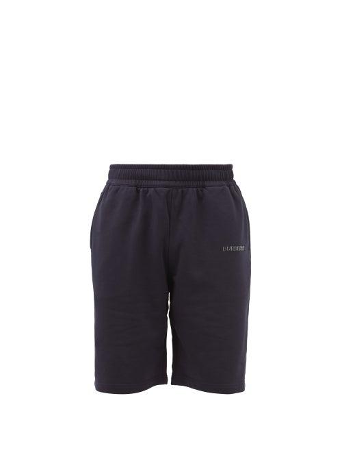 Burberry - Logo-patch Cotton-blend Jersey Shorts - Mens - Navy