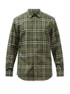Burberry - Caxton Checked Cotton Shirt - Mens - Green